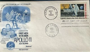 Fleetwood C76 First Man on the Moon Cancelled Moon Landing USA 7-20-69 - Picture 1 of 1