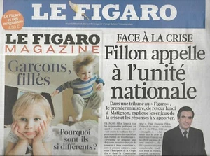 El Figaro N º 20854 20/08/2011 La Población De Fillon/Las Kurdos /Lagerfeld/ - Picture 1 of 2