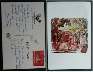 1975 Netherlands Antilles Postcard-Gallery View ties 20c Stamp cd St Maarten - Picture 1 of 3