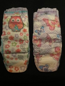 *2PC* Vintage Girls Goodnites Size XL Pull-ups 95-140+LBS Samples of 2 Diapers