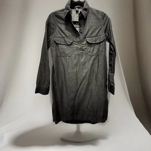 Forever 21 Women Dress Shirt Long sleeve Gray Pockets size XS - Picture 1 of 5