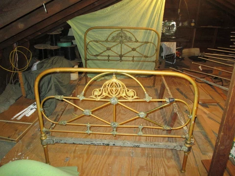 Antique Brass Bed Cover