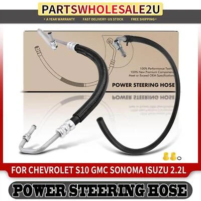 Manguera de presión y retorno de dirección asistida de 2 piezas para Chevy S10 GMC Sonoma Isuzu Hombre Foto 1 de 4