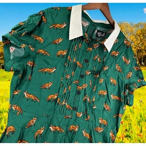 Vestido Hell Bunny Vixey Mujer 3XL Zorros Boho Casa Retro Fiesta Años 60 Usado en Excelente Condición - Imagen 1 de 15