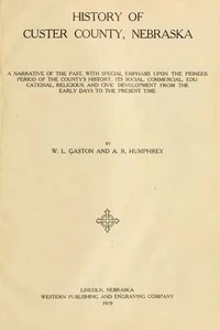 1919 CUSTER County Nebraska NE, History & Genealogy Ancestry Family Tree DVD B09 - Picture 1 of 2