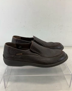 Mephisto Dark Brown Pebbled Leather Slip-On Loafers 13 France - Picture 1 of 7