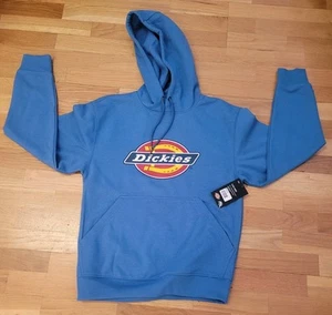 NWT Dickies Mens Pullover Hoodie Fleece Sweatshirt Relaxed Fit Graphic Logo Sz S - Picture 1 of 10