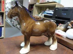 Beswick Working Clydesdale JBH44 8.5" Alto Usado en Excelente Condición Raro Firmado Beswick Inglaterra - Imagen 1 de 3