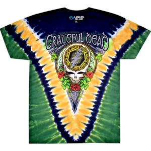 Grateful Dead Liquid Blue Grateful Shamrock Irish Tie Dye Tee S.S. Large - Picture 1 of 6