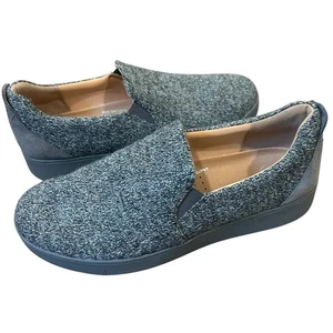 Fitflop Mujer Rally E10 Slip-On Skate Zapatillas Gris Lana Merino Talla 8 Comodidad - Imagen 1 de 6
