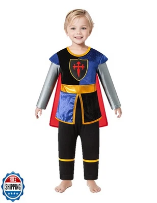 Auggle Baby Boy Knight Costume Toddlers Medieval Halloween Cosplay Party Cost - Image 1 of 4