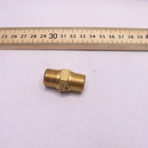 Connect Disconnect Fitting Nipple For Gas Water Air Brass 1/2 - Picture 1 of 4