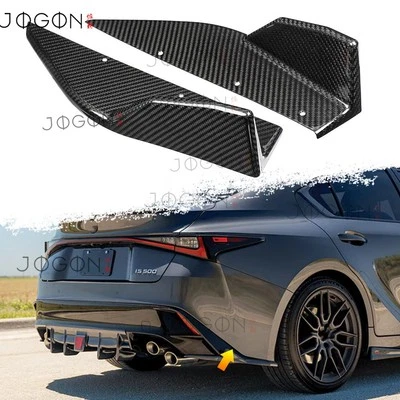 Parachoques trasero de carbono real divisores de ventilación lateral para Lexus IS300h 350 500 F Sport 21+ Foto 1 de 4