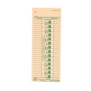 SSWBasics Paquete de 250 tarjetas de tiempo duraderas para empleados - Imagen 1 de 2