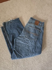 Jeans de mezclilla vintage Y2K Mecca 38x34 holgados azules desteñidos - Imagen 1 de 7