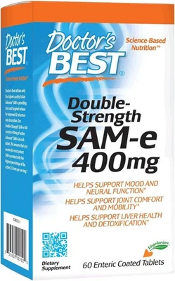 Doctor's Best Doble Fuerza SAM-e (400mg) 60 comprimidos Foto 1 de 4