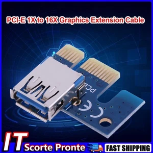 Adattatore PCIe X1 PCI E 1X a USB 3.0 femmina per PCI Express Riser Mining Hot - Afbeelding 1 van 12