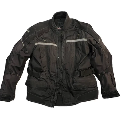 Tourmaster Transition Series 2 Motorcycle Jacket Size Large/44 Black Preowned - Image 1 of 4