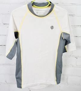 Coolibar Short Sleeve Rash Guard Swim Shirt UPF 50+ Sun Protection Boys' S (6) - Picture 1 of 6