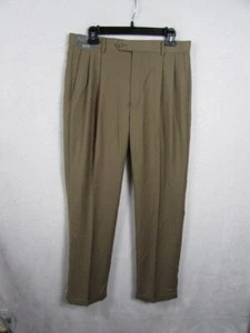 Daniel Cremieux Men's Pleated Brown Dress Pants 32x32 NWT - Picture 1 of 8