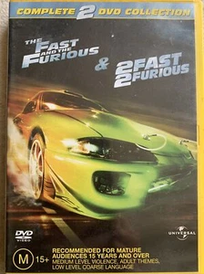 DVD: The Fast and the Furious + 2 Fast 2 Furious - 2002 + 2003 Action Adventure - Picture 1 of 2