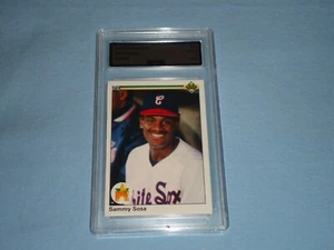 Carta Baseball Upper Deck 1990 Sammy Sosa # 17 Grado Classificato 9 Mint 1920 - Foto 1 di 3