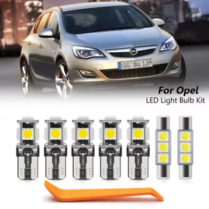 11pcs LED Light Bulbs Kit Map Doom Trunk Glove Box Lamp for 2010-15 Opel Astra J - Picture 1 of 8