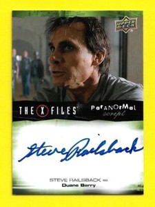 2019 Upper Deck X-Files UFOs and Aliens Autograph A-SR Steve Railsback