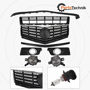 8 piezas para Cadillac SRX 2013-2016 parte delantera superior + rejilla negra inferior con luz antiniebla + cubierta - Imagen 1 de 13