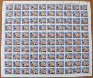 Australia: 1984 25c Marine Life Great Barrier Reef (Cowrie) sheet of 100 MUH** - Picture 1 of 1