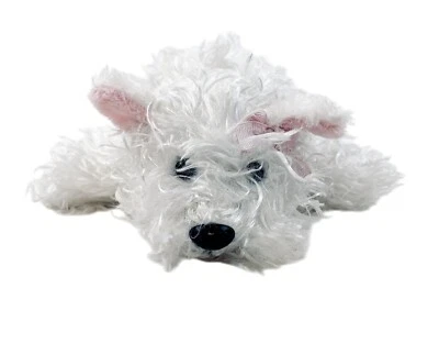 Webkinz White Fuzzy Terrier Ganz Puppy Dog Stuffed Animal Plush Soft Toy No Code - Image 1 of 4