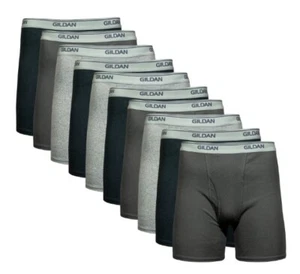 GILDAN MENS 10 PK BOXER BRIEFS COMFORT WAISTBAND BREATHABLE COTTON MEDIUM 32-34 - Picture 1 of 7