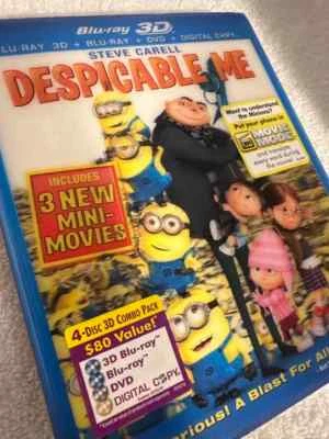 Despicable Me (3D + Blu-ray + DVD 4-Disc Set W/Inserts & Lenticular Slipcover) - Image 1 of 4