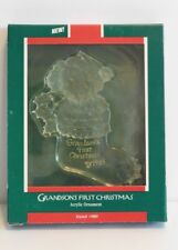 Hallmark Ornament 1989 Grandson's First Christmas * Stocking *  FREE SHIPPING   
