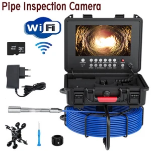 Cámara endoscópica industrial de drenaje de tubería de alcantarillado inalámbrica WiFi de 9" - Imagen 1 de 18