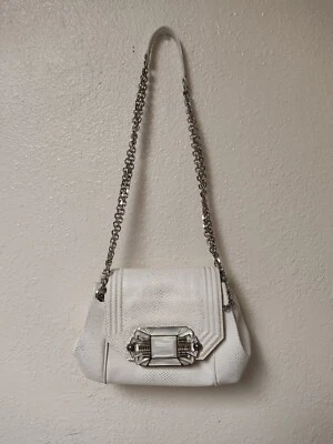Judith Leiber White And Silver Evening Purse Clutch  - Image 1 of 4