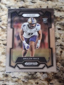 2024 Panini Prizm Draft Picks - Bralen Trice (RC) #123 Washington Huskies - Picture 1 of 2
