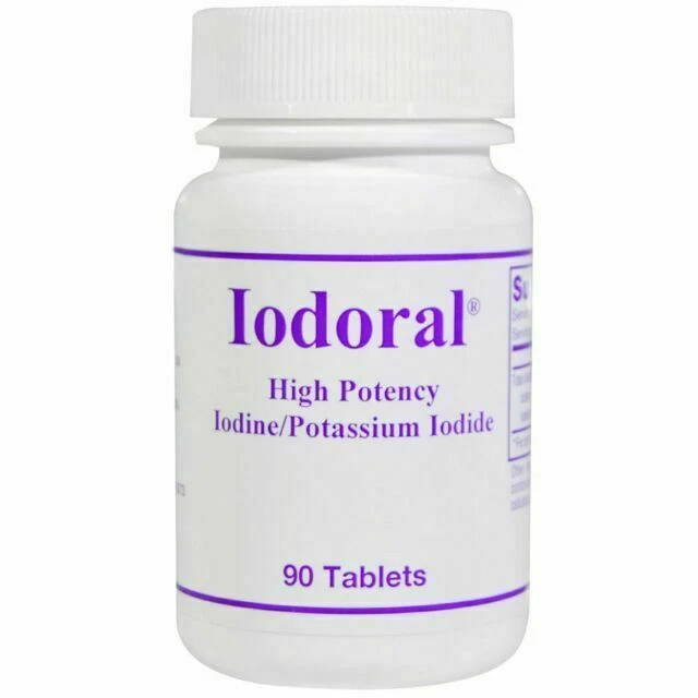 Optimox Iodoral IOD 12.5 High Potency Iodine/Potassium Iodide Tablets - 90 Count