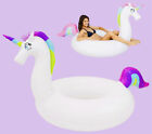 Big Unicorn float Inflatable Pool Floatie  Adult raft swimming lounge 75” New