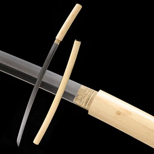 40" Razor Sharp Samurai Katana Sword Full Tang Shirasaya T10Steel Clay Tempered - Picture 1 of 11
