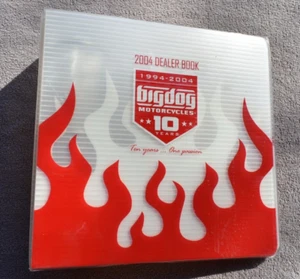 Big Dog Motorcycles 10th Anivversary 2004 OEM Factory Dealer Book (BINDER ONLY) - Bild 1 von 11