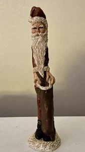 Donis Mitchell Vintage Carved Folk Art Pencil Santa Claus Signed & Dated DJM '91 - Picture 1 of 5