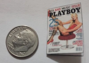 Miniature Dollhouse book magazine 1" 1/12 scale Playboy Paris Hilton  - Picture 1 of 7