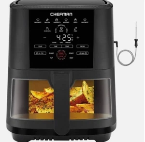 CHEFMAN 5 Quart Digital Air Fryer w Temperature Probe Large Easy View Window - Picture 1 of 6