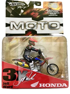 Jeff Ward Hot Wheels Racing Moto Series Dirt Bike Figure New 2005 027084311662 - Picture 1 of 4