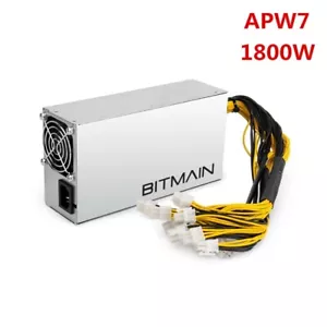 2pcs Bitmain APW7 Alimentatore PSU 1800W 10 PCIE per Antminer Miner S9 T9 S7 L3 - Foto 1 di 9