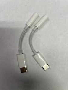 2x Véritable Apple Adaptateur USB-C vers Prise Casque 3,5 mm pour iPhone 16 15 iPAD - Photo 1 sur 1