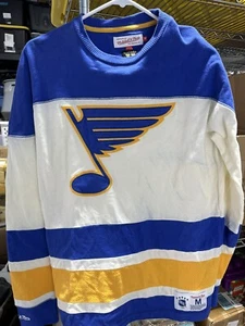 St. Louis Blues Pullover Mitchell Ness Medium - Picture 1 of 8