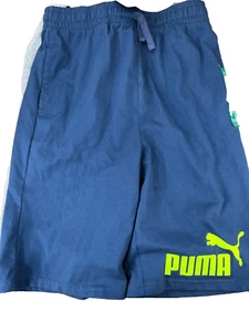 NWT Boy's PUMA 2 Pack Active Bermuda XLARGE 18/20 blue and gray - Picture 1 of 3