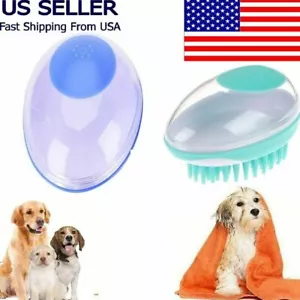 Pet Bath Brush Comb Pet Cats Shower Hair Grooming Comb SPA Massage Brush Dogs - Picture 1 of 16